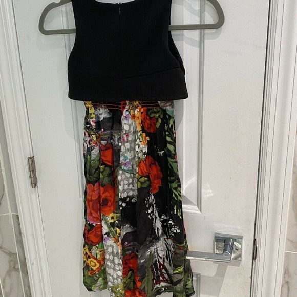 CINDY COUTURE Girls, Black Crop Top Floral Print 6 - Picture 12 of 12